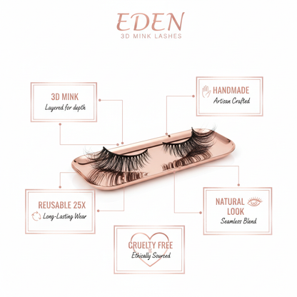 Eden 3D Mink Lashes - Info