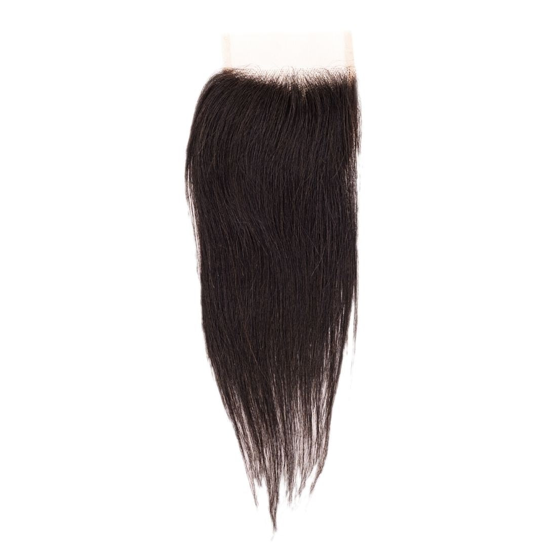Brazilian Silky Straight 4x4 Transparent Closure - Original