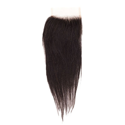 Brazilian Silky Straight 4x4 Transparent Closure - Original