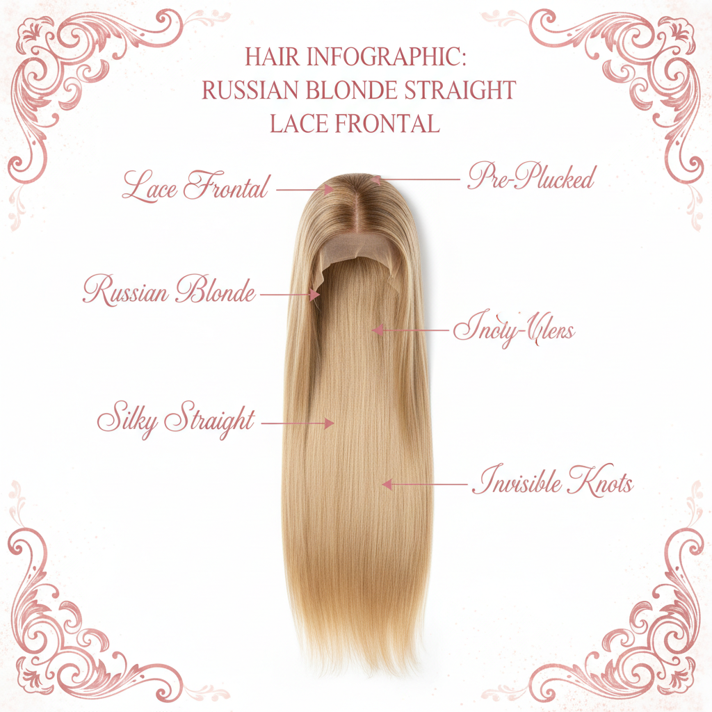 Russian Blonde Straight Lace Frontal - Info