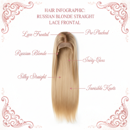 Russian Blonde Straight Lace Frontal - Info