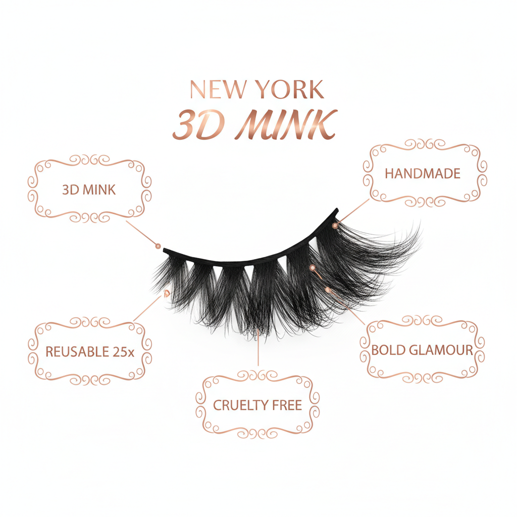 New York 3D Mink Lashes - Info