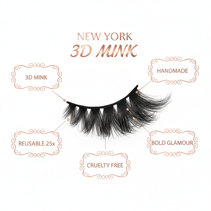 New York 3D Mink Lashes - Info