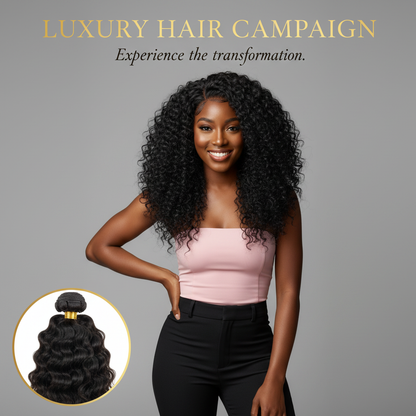 Indian Curly Natural Black Clip-In Extensions - Model