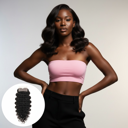 Brazilian Deep Wave 5x5 HD Closure - Model