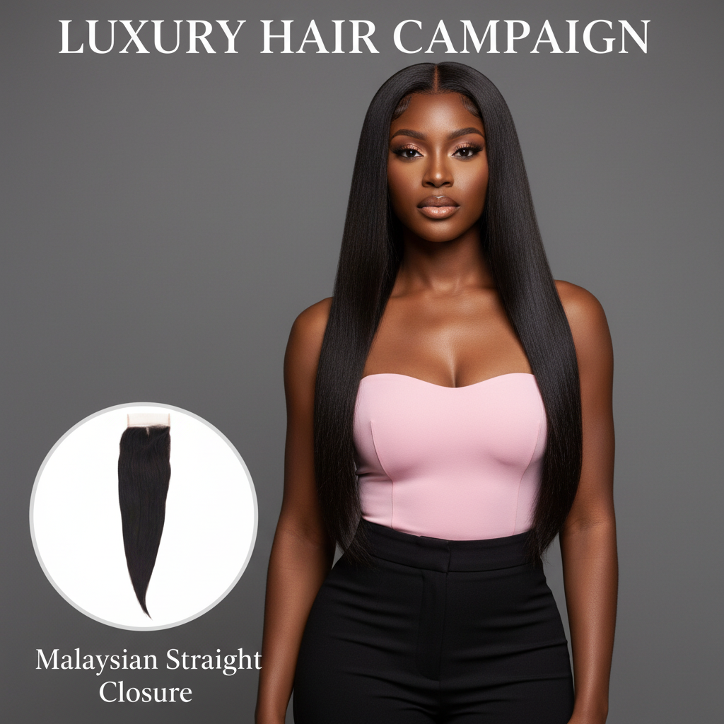 Malaysian Silky Straight Closure - Model