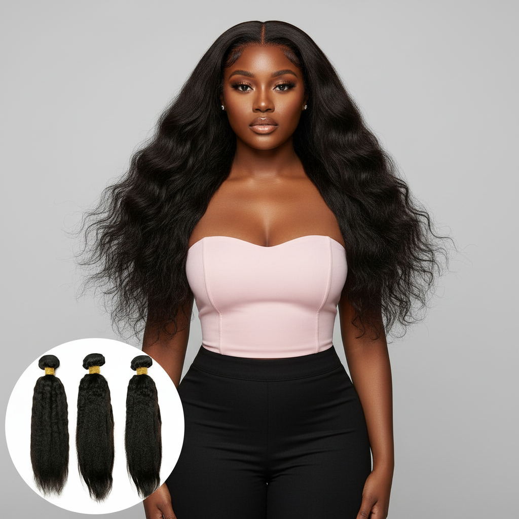 Kinky Straight Bundle Deals - Model