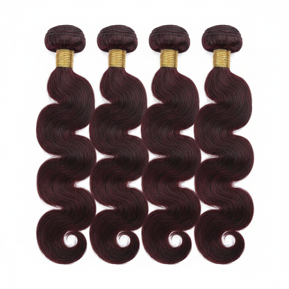 Burgundy Body Wave Bundle Deals - Main