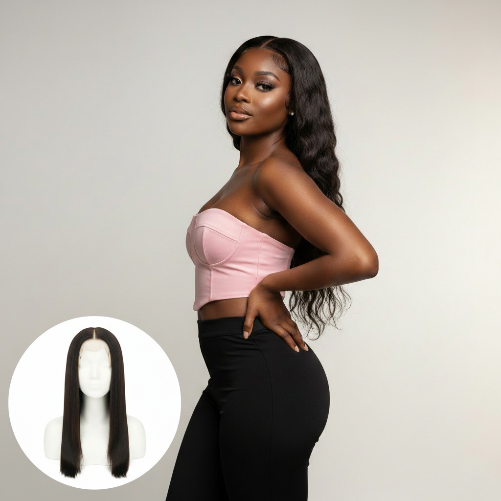 Brazilian Straight 13x6 HD Frontal - Model