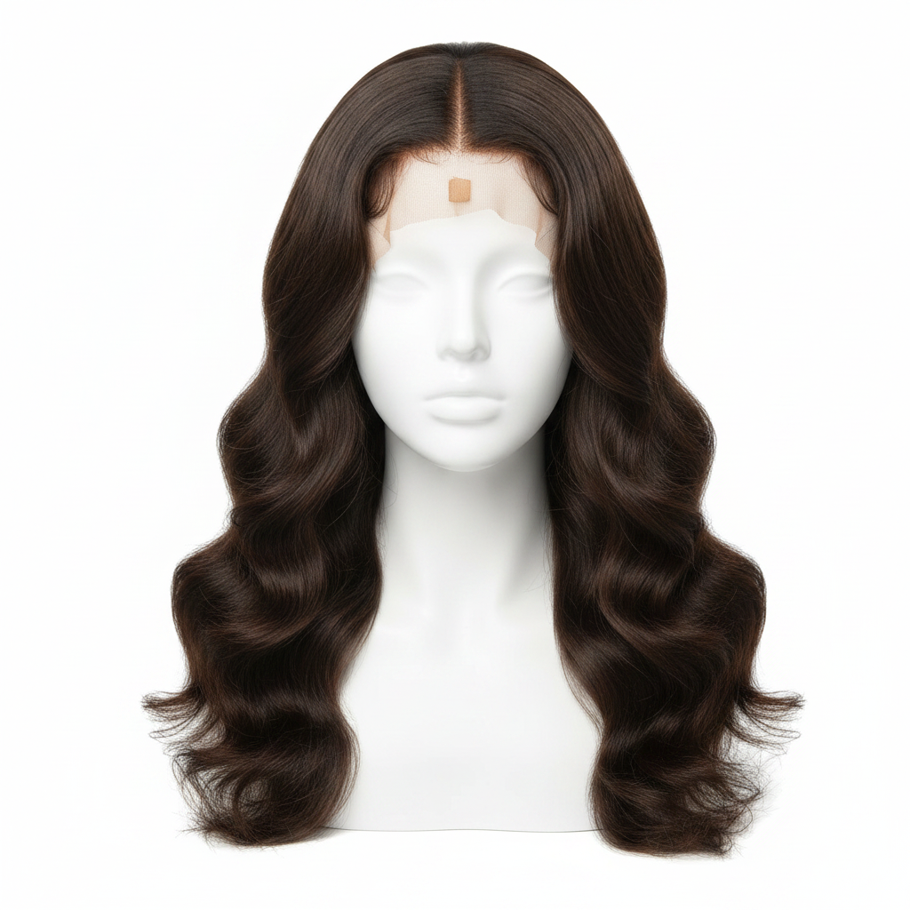 Medium Brown Body Wave 5x5 HD Closure - Main