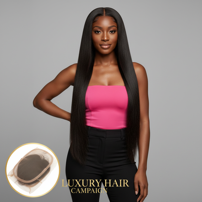 Brazilian Silky Straight 2x6 Transparent Closure - Model