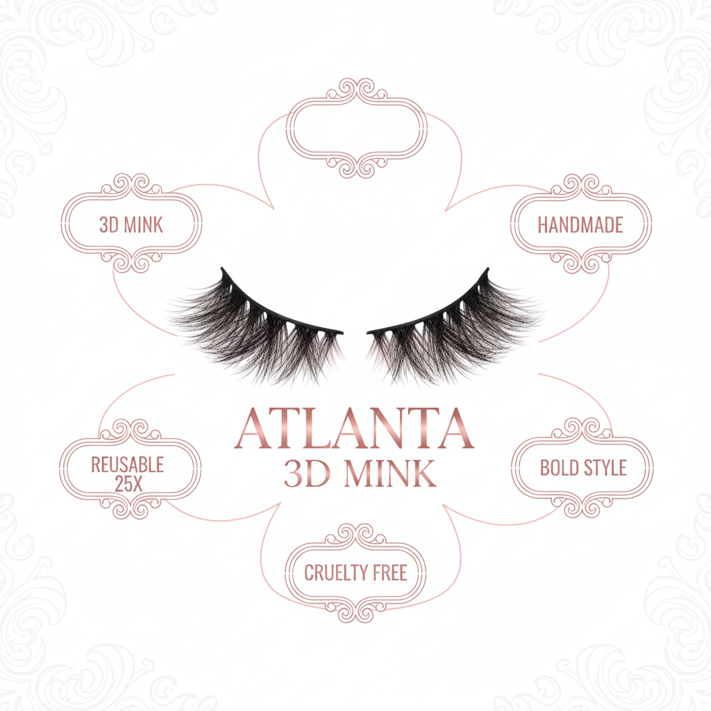 Atlanta 3D Mink Lashes - Info