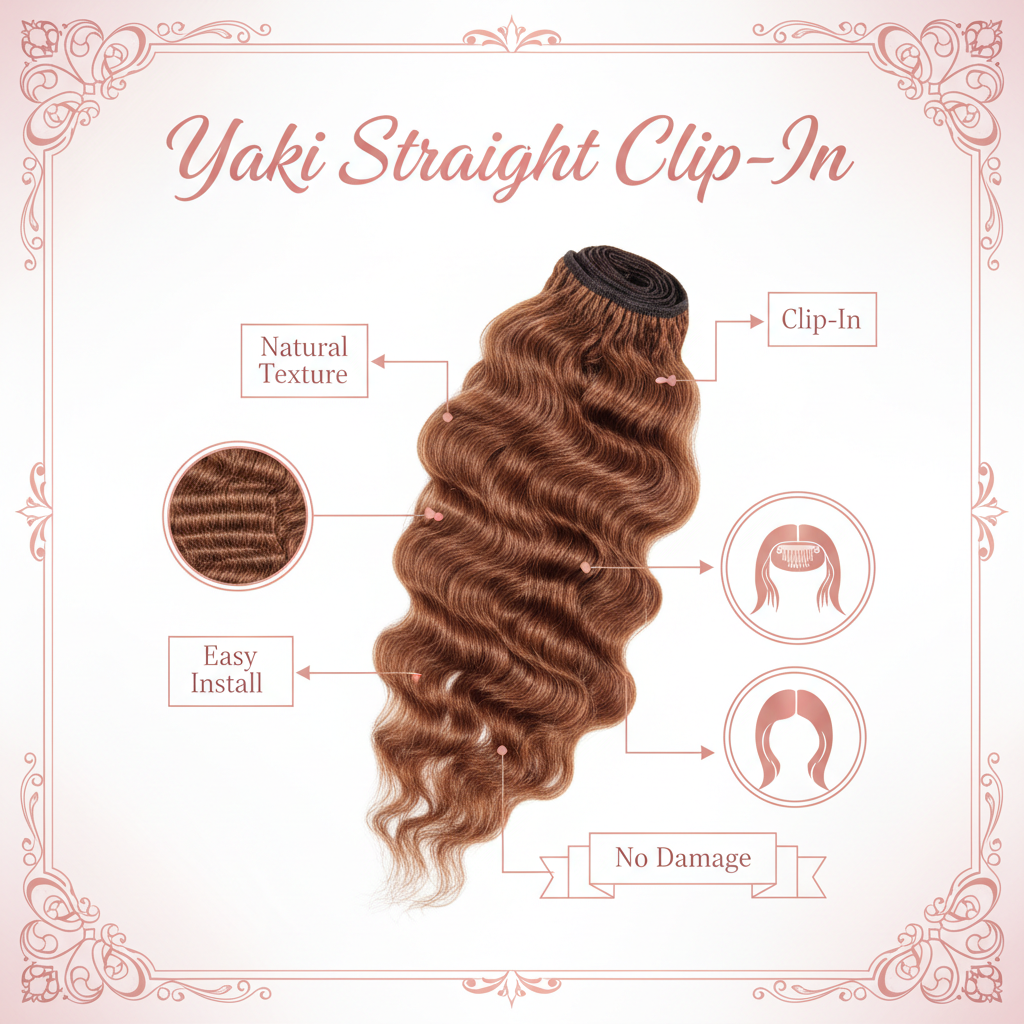 Yaki Straight Clip-In - Info