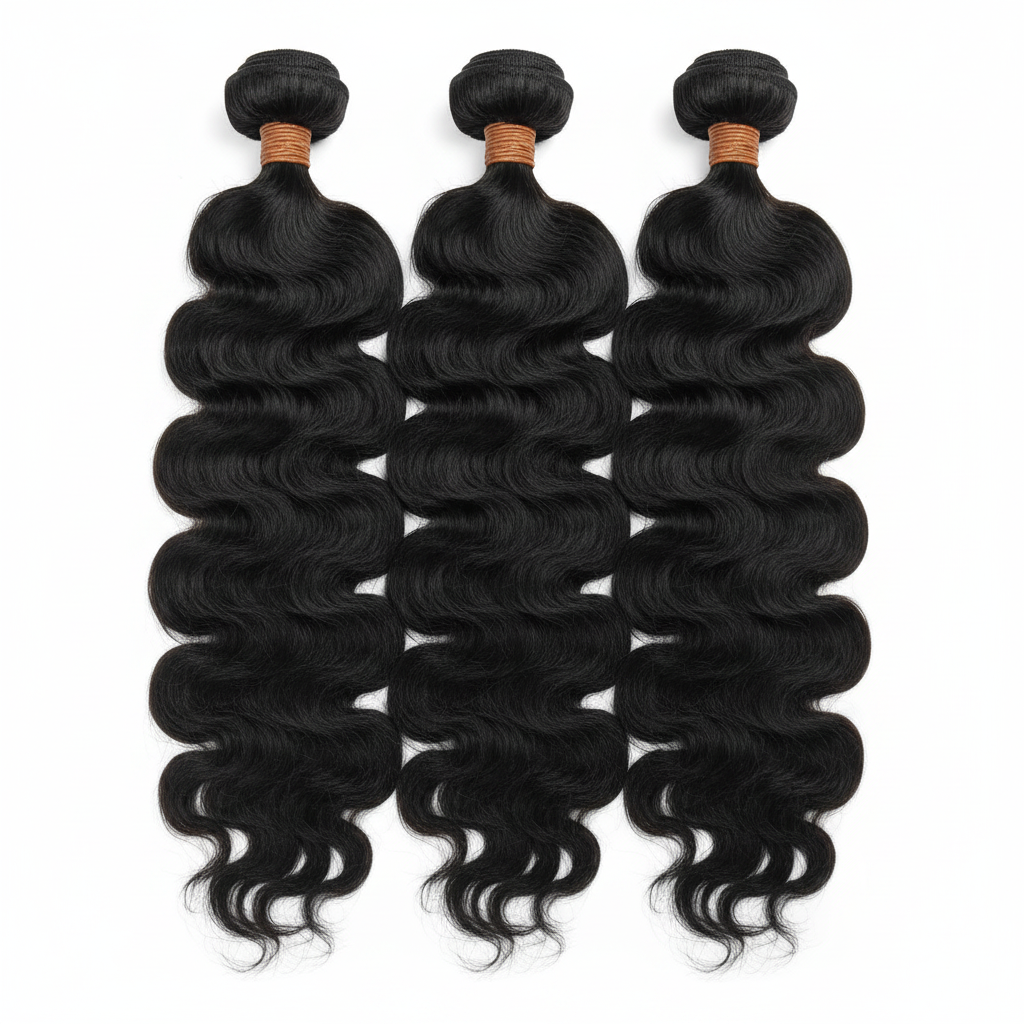 Jet Black Body Wave Bundle Deals - Main