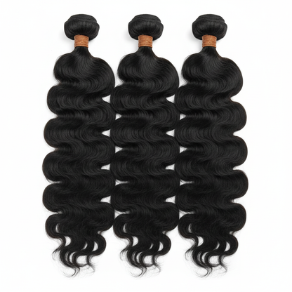 Jet Black Body Wave Bundle Deals - Main