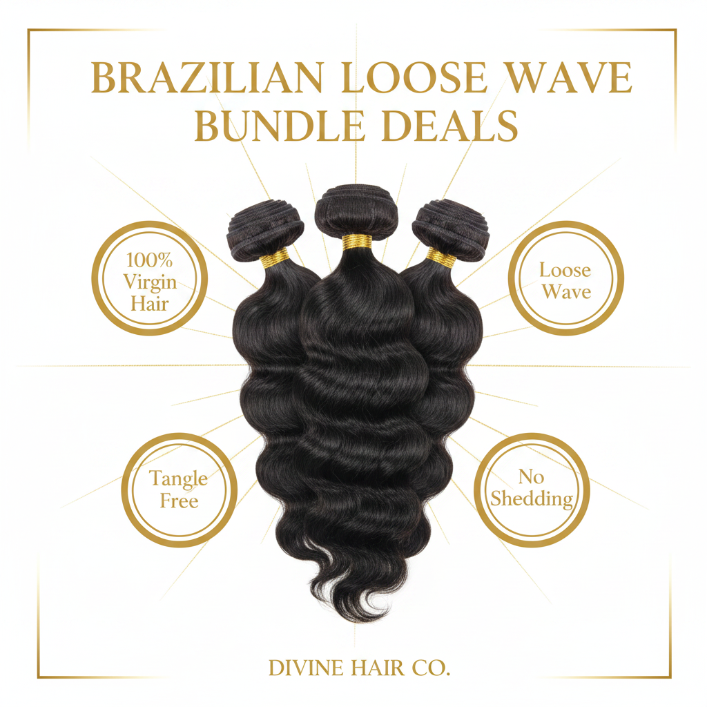 Brazilian Loose Wave Bundle Deals - Infographic