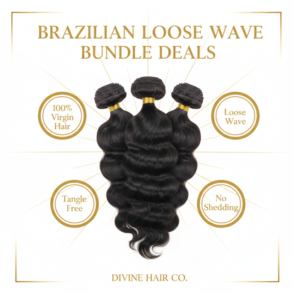 Brazilian Loose Wave Bundle Deals - Infographic