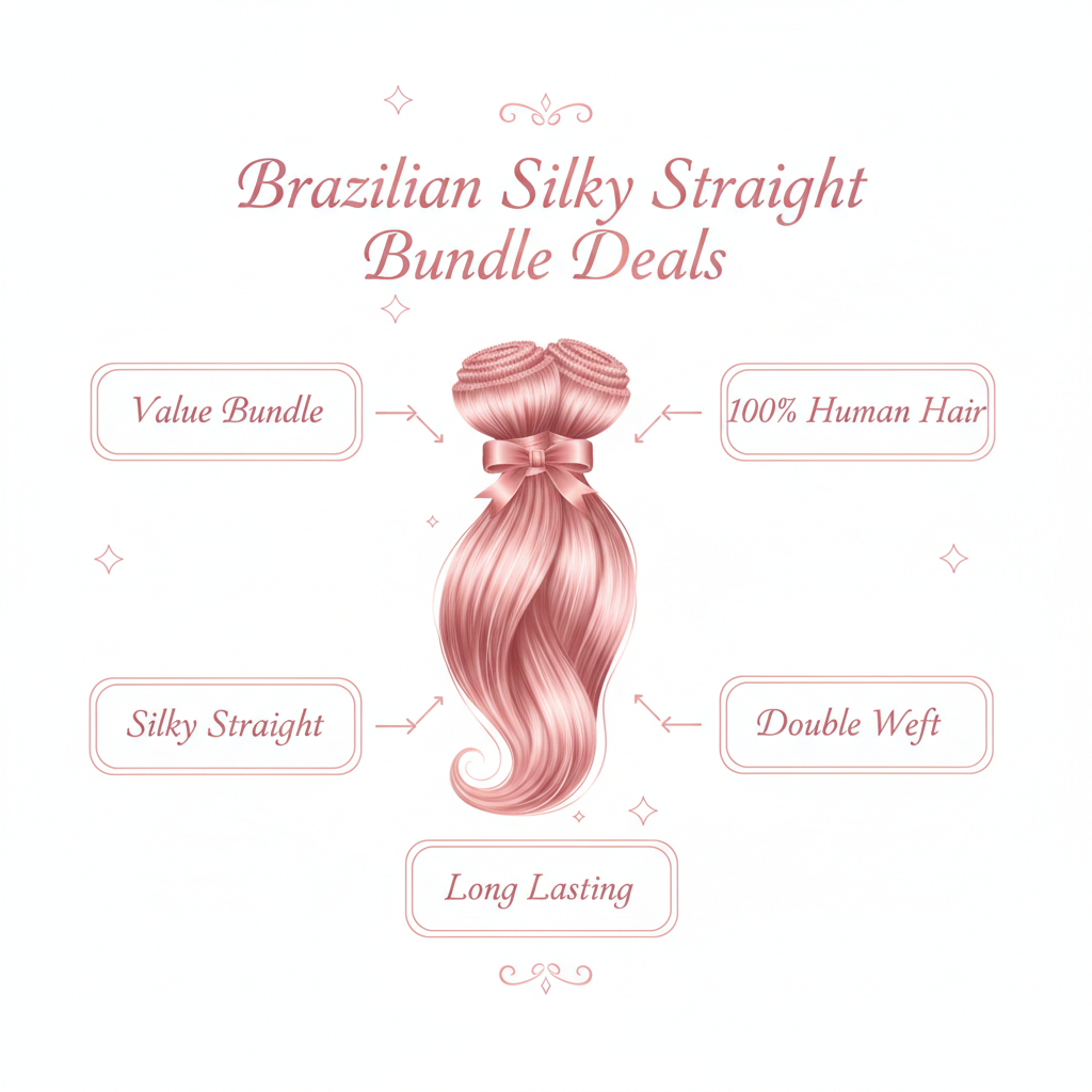 Brazilian Silky Straight Bundle Deals - Info