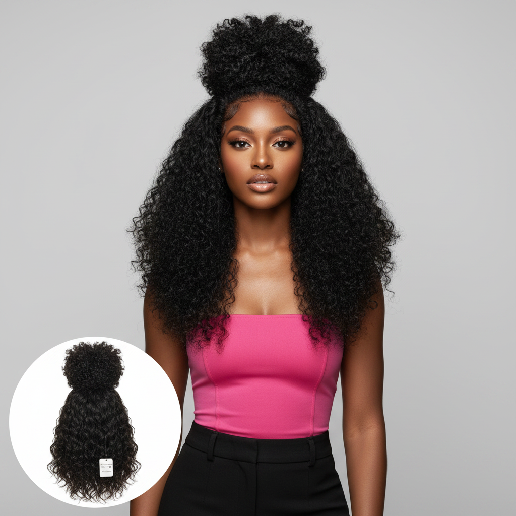 Raw Indian Curly 5x5 Transparent Closure - Model
