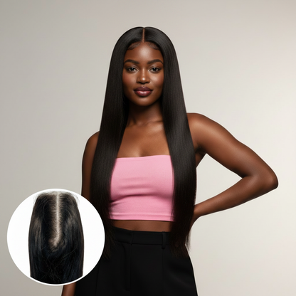 Brazilian Silky Straight 2x6 Transparent Closure - Model