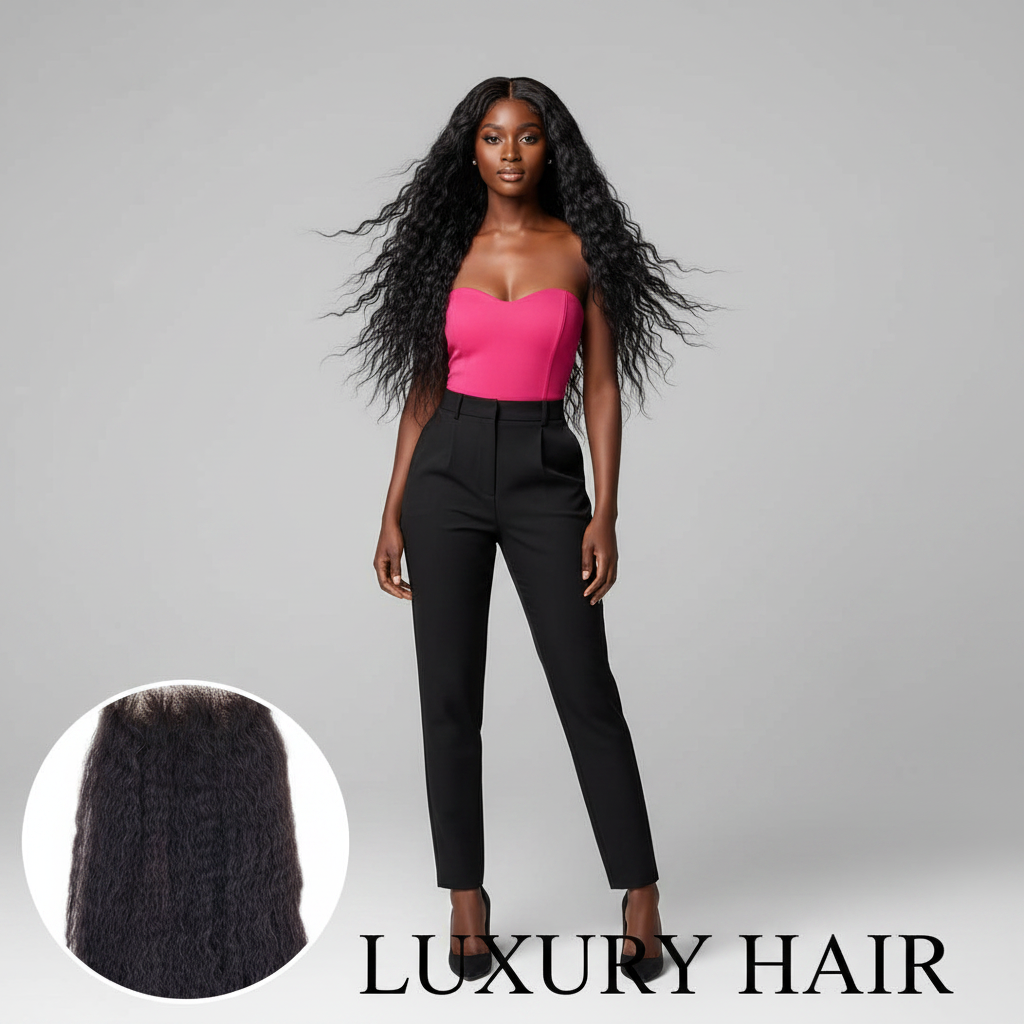 Brazilian Kinky Straight 4x4 Closure - Model