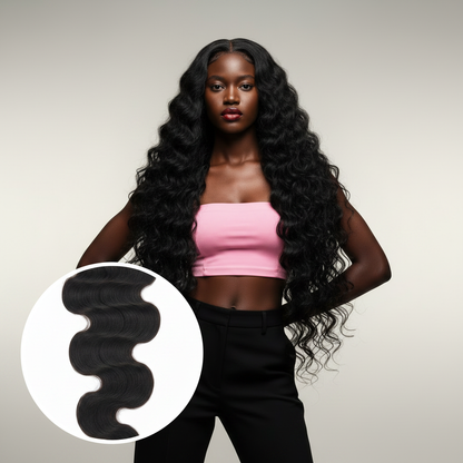 Brazilian Body Wave 4x4 HD Closure - Model
