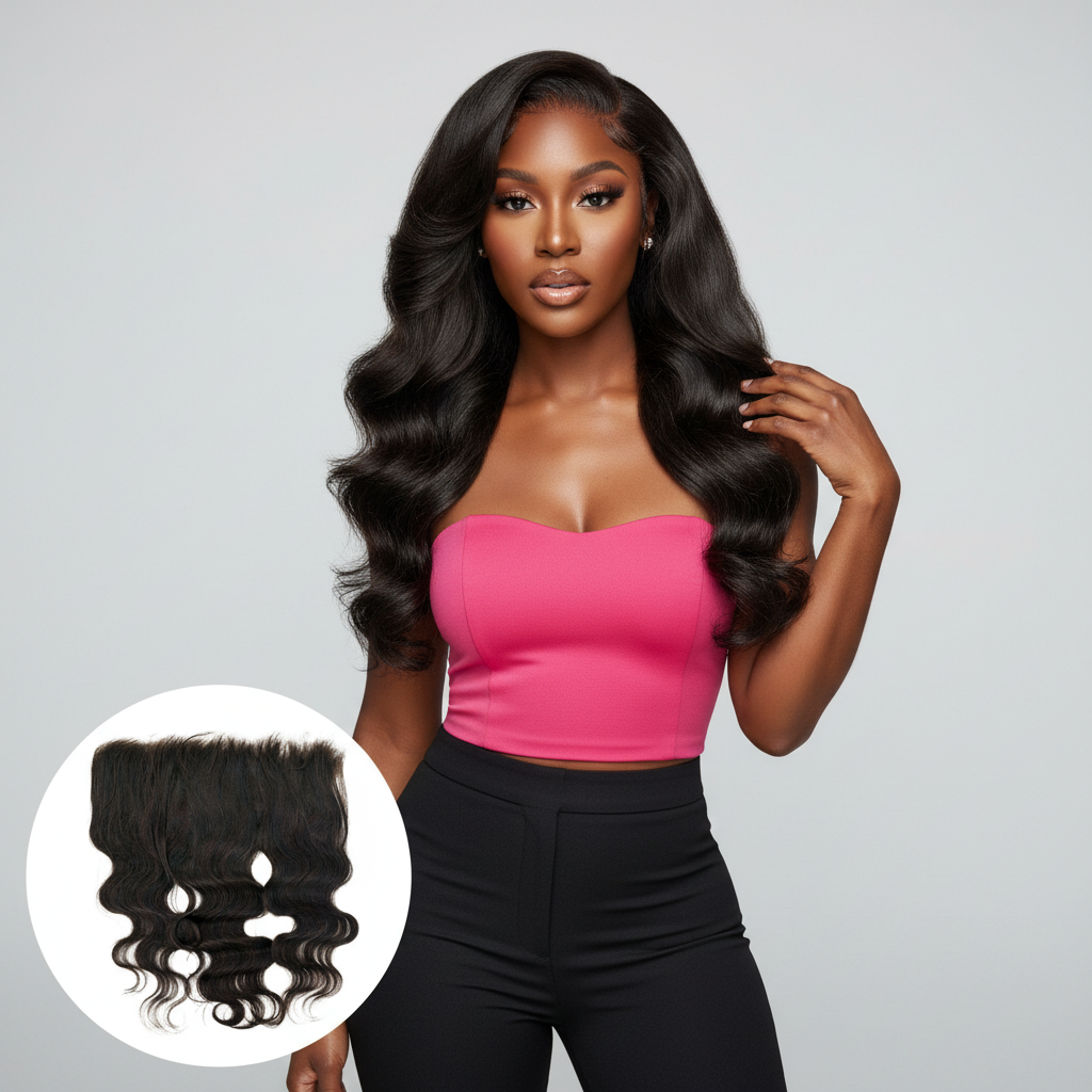 Brazilian Body Wave 13x6 HD Frontal - Model