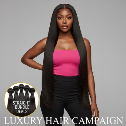 Brazilian Silky Straight Bundle Deals - Model