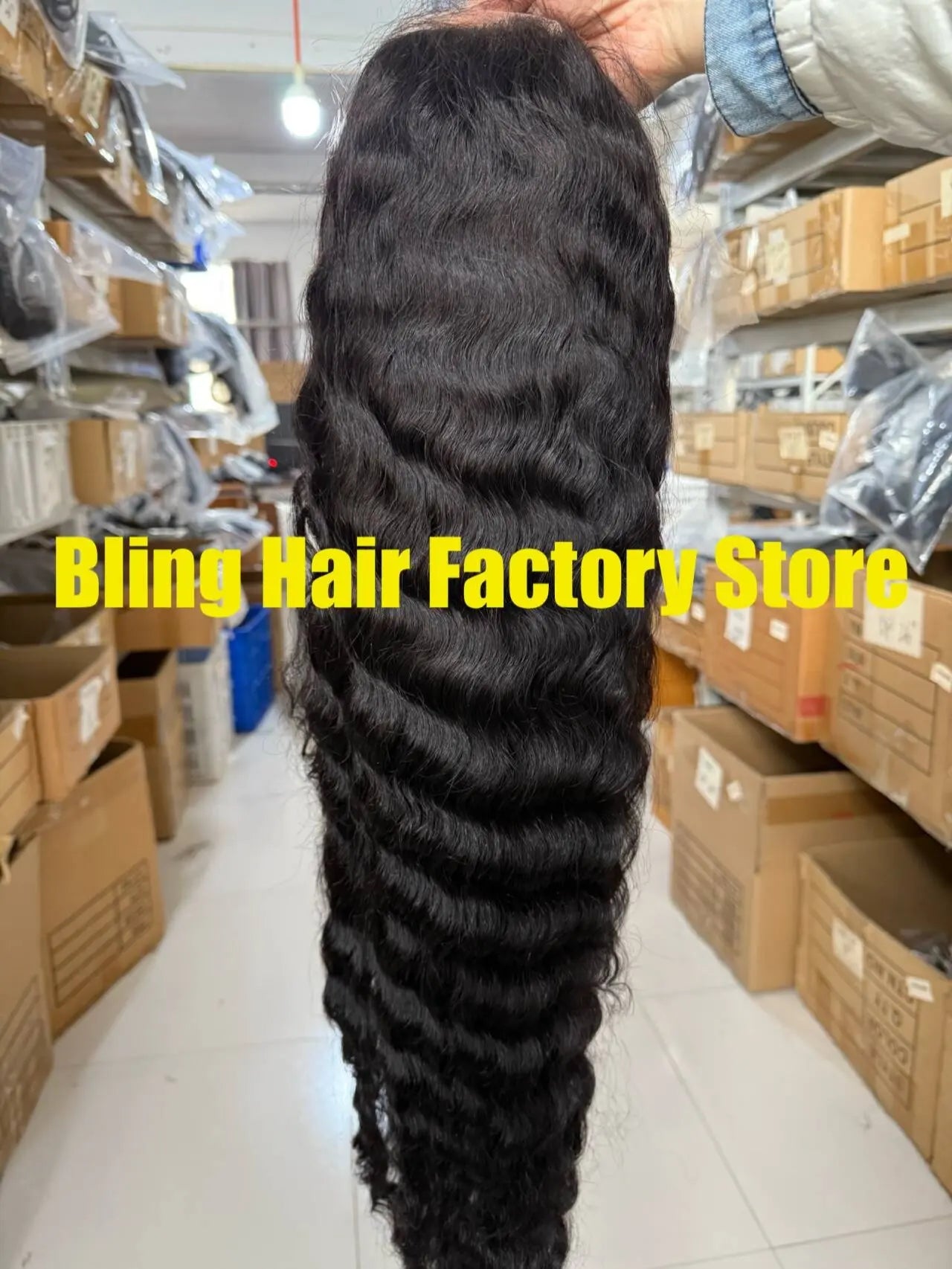 Bling Hair 180 Density 13x4 Lace Front Wig - Deep Wave