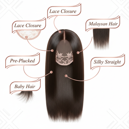 Malaysian Silky Straight Closure - Info
