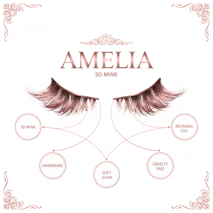 Amelia 3D Mink Lashes - Info