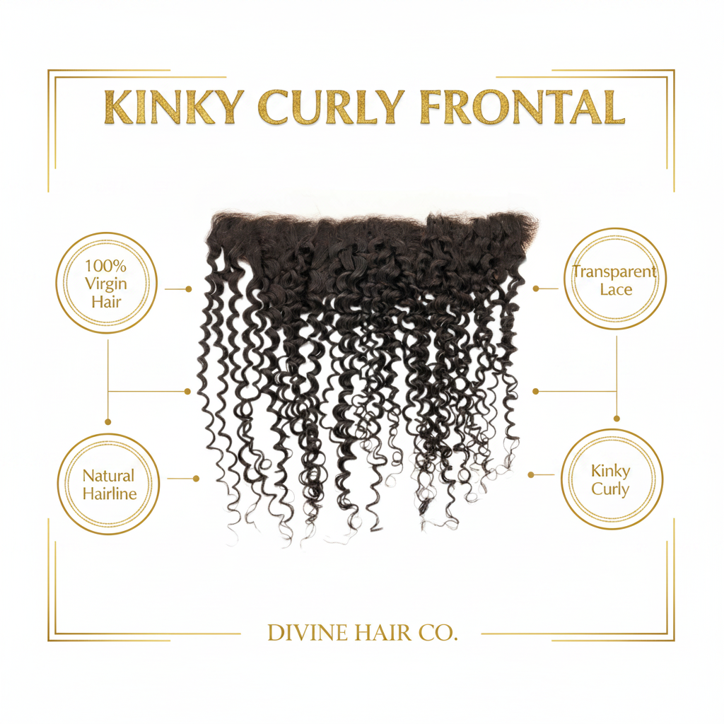 Kinky Curly Frontal - Infographic