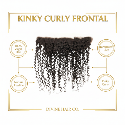 Kinky Curly Frontal - Infographic