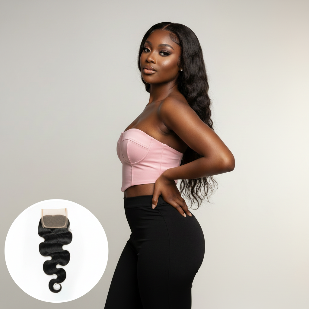 Brazilian Body Wave 4x4 Closure - Model