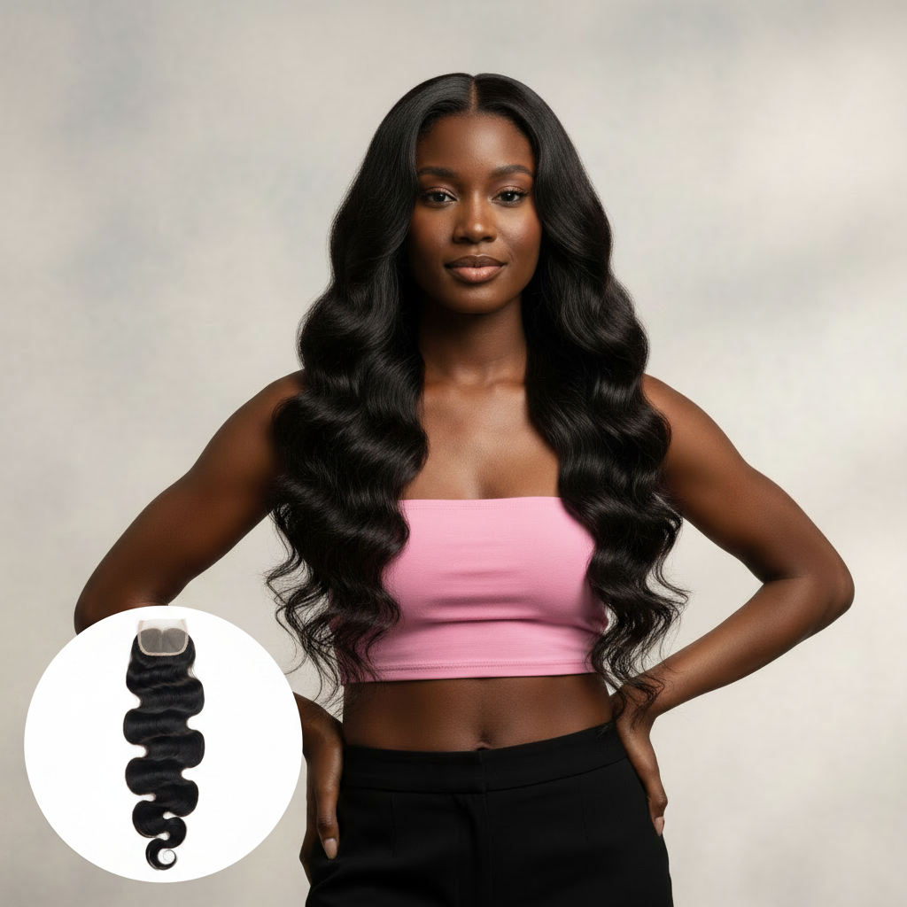 Brazilian Body Wave 2x6 HD Closure - Model