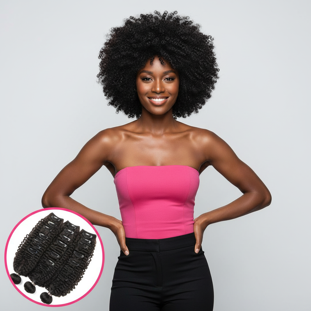 Afro Kinky Curly Clip-In - Model