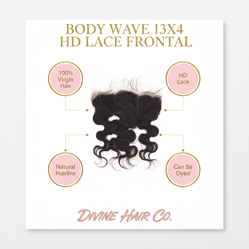 Body Wave 13x4 HD Lace Frontal - Infographic