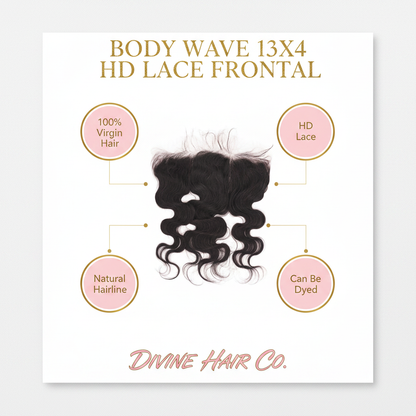 Body Wave 13x4 HD Lace Frontal - Infographic