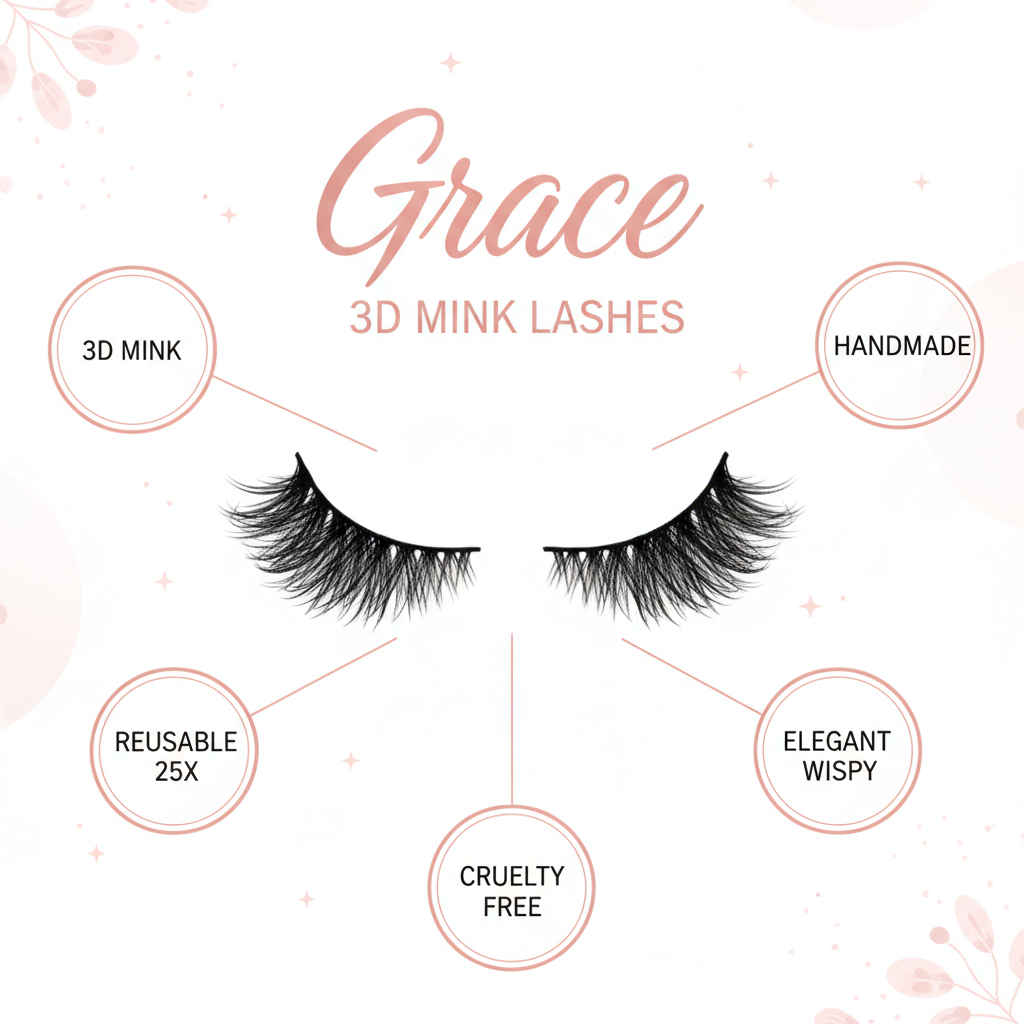 Grace 3D Mink Lashes - Info