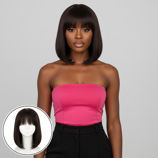 Straight Bang bob Wig - Model