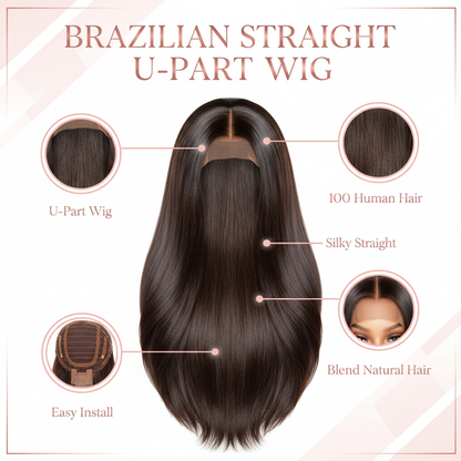 Brazilian Straight U-Part Wig - Info