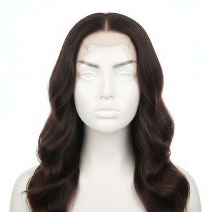 Raw Indian Wavy Transparent Frontal - Main