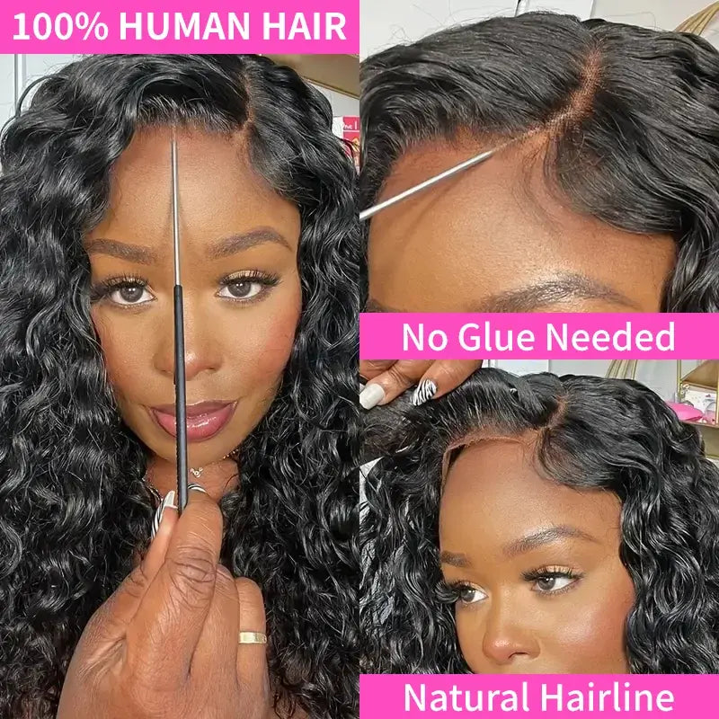 Bling Hair HD Wig Cap - 2pcs Transparent Lace Front