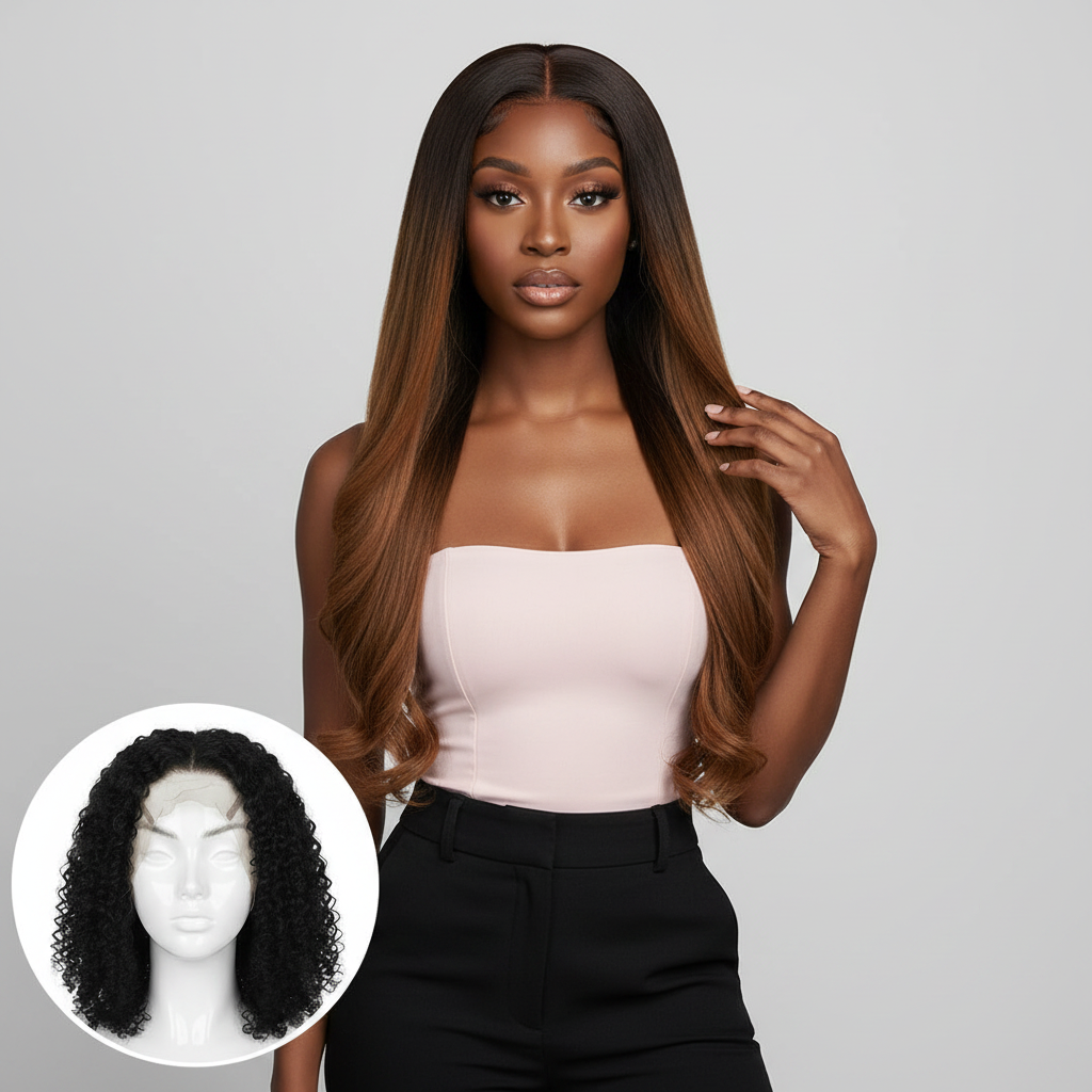 Kinky Curly Frontal - Model