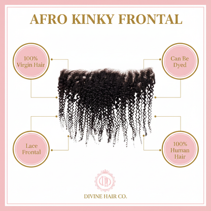Afro Kinky Frontal - Infographic