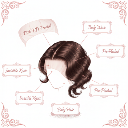 Brazilian Body Wave 13x6 HD Frontal - Info