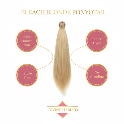Bleach Blonde Ponytail - Infographic