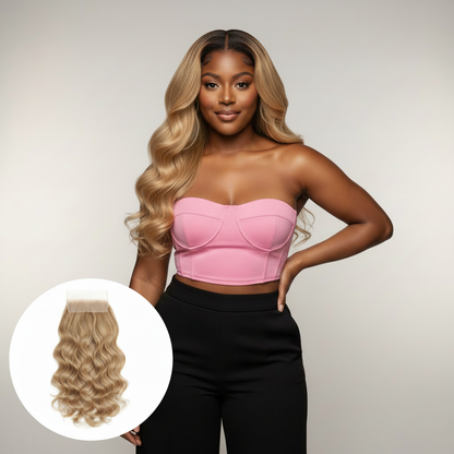 Honey Blonde Body Wave 5x5 HD Closure - Model