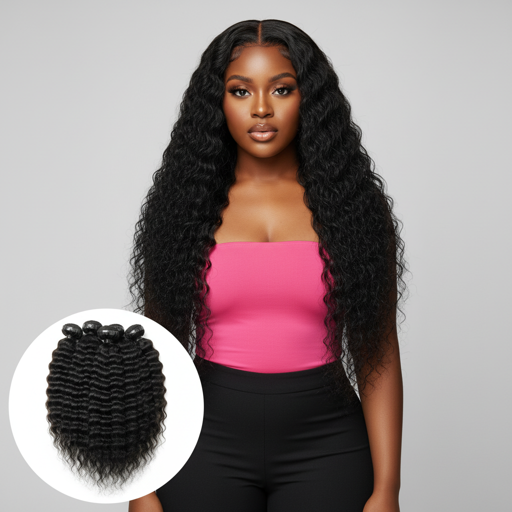Kinky Straight Tape-In Extensions - Model