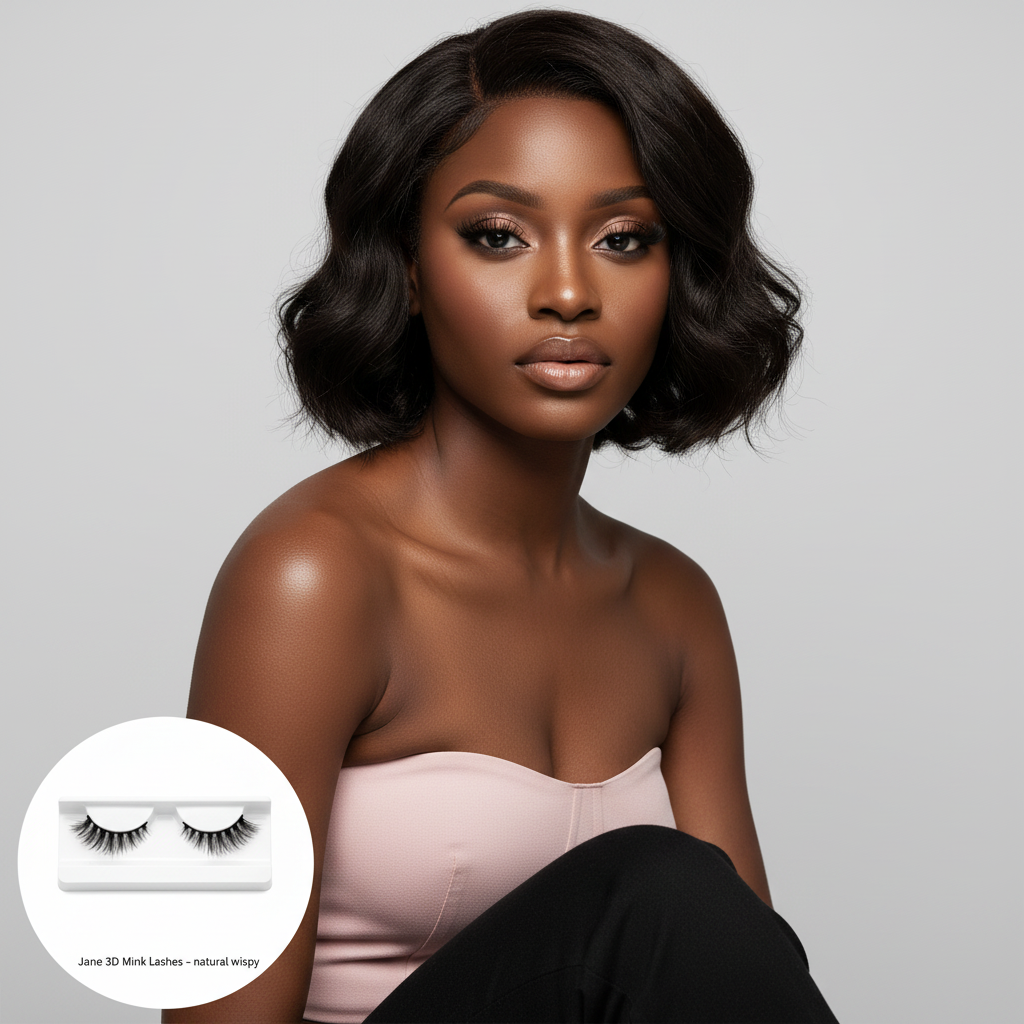 Jane 3D Mink Lashes - Model